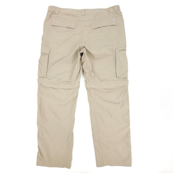 COLUMBIA Nylon Ripstop Hiking Utility Convertible Cargo Pants Gorpcore 40x30 - Picture 4 of 8